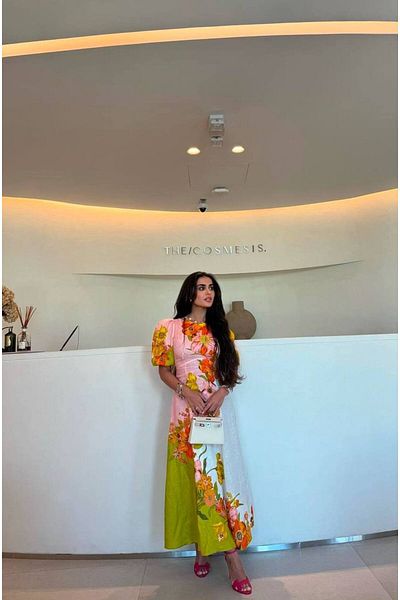 Pulli Collection Linen Fabric Patterned Dress