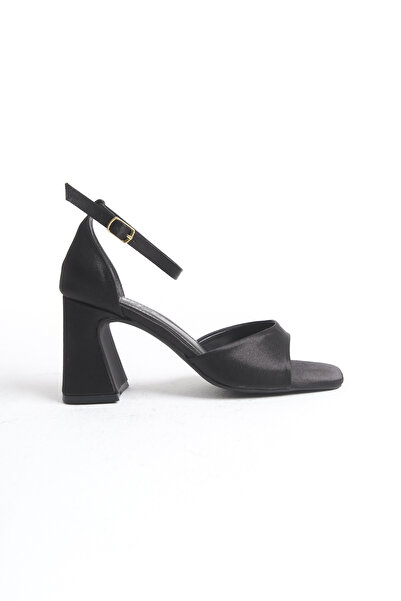 MARSEDO Kadın Kalın topuk Küt Burun Stiletto Günlük Ayakkabı Nadia
