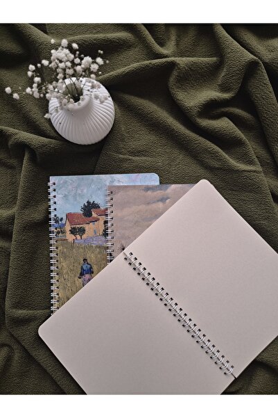 Store Şita Notebook | 3'lü Van Gogh Set | Krem Rengi | Çizgisiz Defter |
