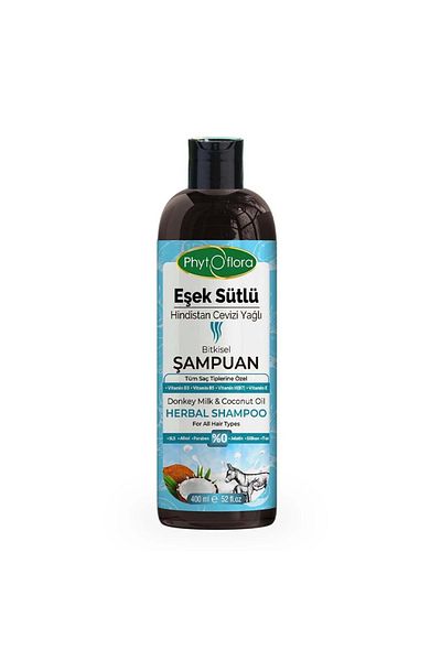 Phytoflora Coconut Oil Herbal Shampoo with Donkey Milk