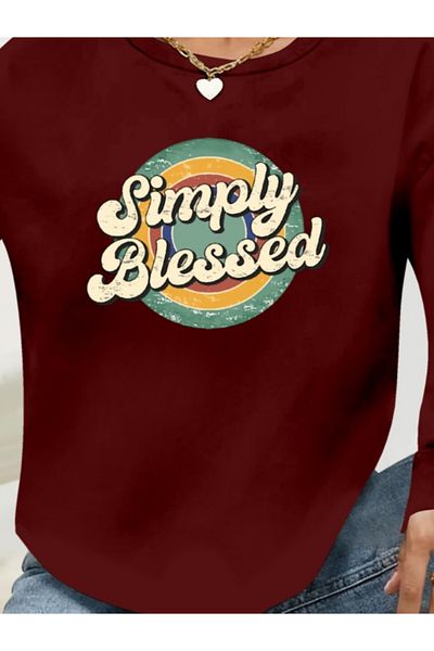 Bay Şapkacı Silky Women's Long Sleeve Crew Neck Viscose Two Thread Blouse