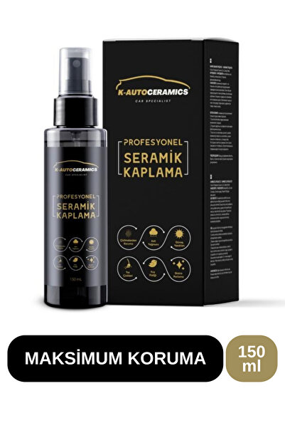 K-Auto Ceramics Oto Araba Çizik Giderici, Güneş Yanığı, Boya Koruma, Su Ve Kir Itici, Cila, Seramik Kaplama 150 ml