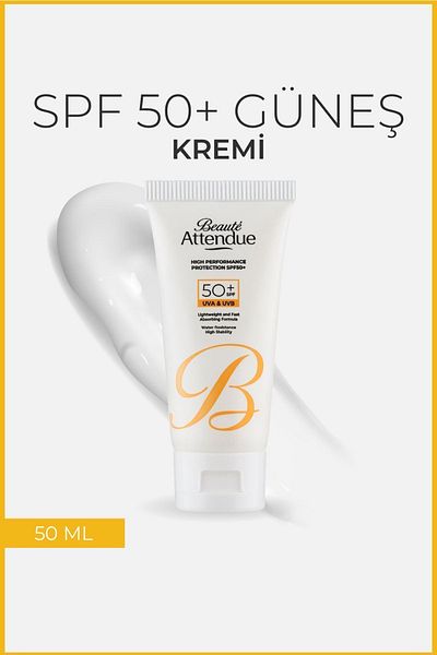 BEAUTE ATTENDUE High Protection Performance Spf 50 Facial Sunscreen
