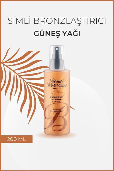 BEAUTE ATTENDUE Simli Bronzlaştırıcı Güneş Yağı