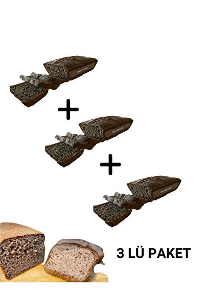 SİYEZDEN Ekşi mayalı 100% Siyez Unundan 3 Adet Ekmek