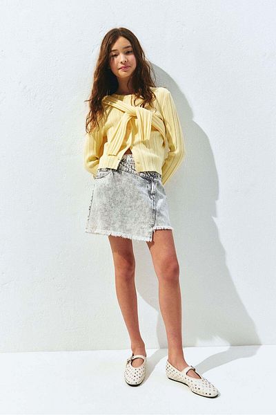H&M Denim wrap skirt