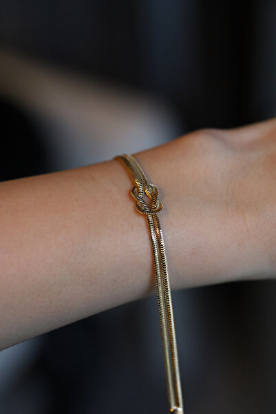 Yenigün Kuyumculuk 14 Ayar Altın Çift Sıra İtalyan Düğüm Bileklik