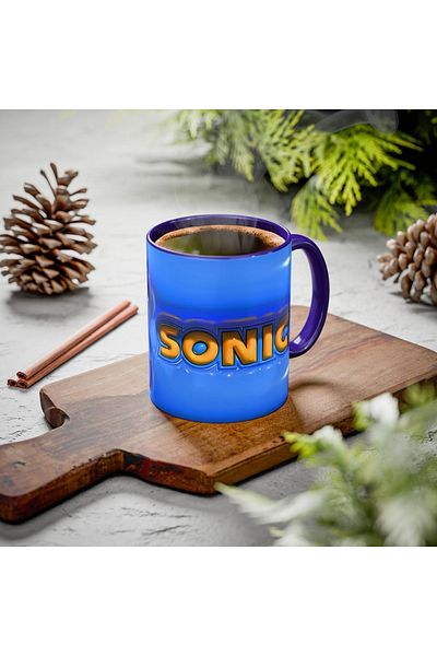 Cuppy Box Sonic 3D Embossed Effect Mug