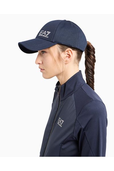 EA7 Unisex αναπνεύσιμο βαμβακερό ελαφρύ αθλητικό καπέλο Navy Blue 7X000005 AF11989-MB038