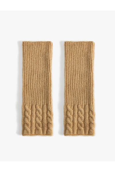 Koton Koton X Sima Tarkan - Knitwear Knitted Gloves Without Cut Fingers