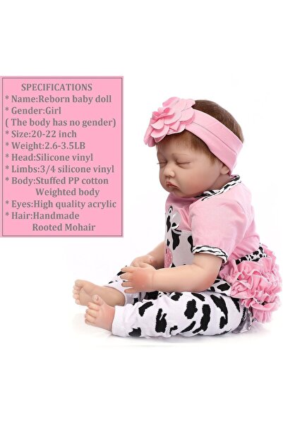 Yelajoy Simulation Rebirth Doll, Reborn Baby Doll, Movable Arms and Legs, Vinyl Baby Doll