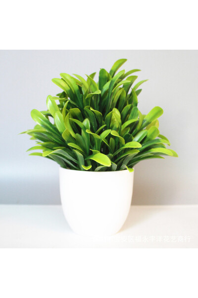 Choice T207-7 قطعة واحدة من نباتات اصطناعية مزروعة في أصيص، ديكور مكتبي منزلي، رف، منظر طبيعي، بونساي
