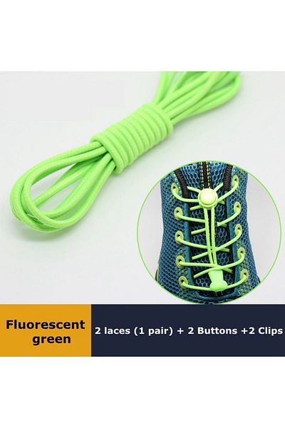 Choice 1Pair Shoelaces for Sneaker Elastic No Tie Shoe Laces Stretching Lock Lazy Laces Quick Rubber Sho...