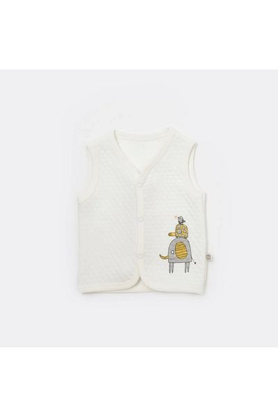Bibaby Hello Elephant Kapitone Yelek 61476 Ekru