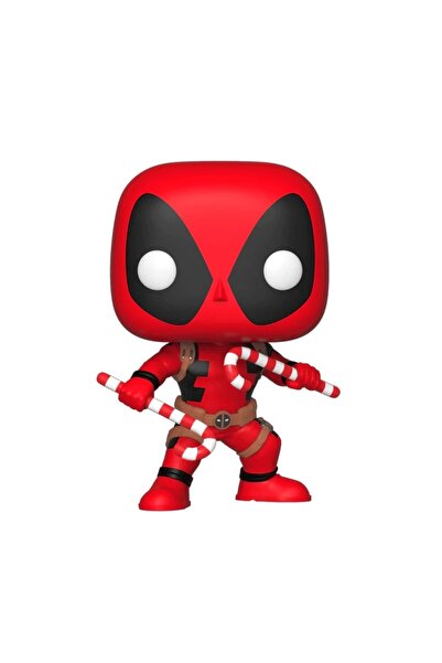 Generic Brand POP figure Marvel Holiday Deadpool with Candy Canes