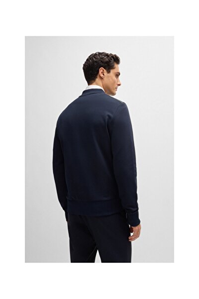 BOSS Organik Pamuk Ve Teknik Kumaştan Fermuarlı Sweatshirt