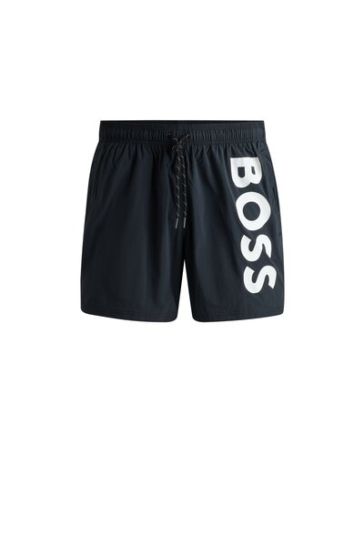 BOSS Deniz Şortu Belden Bağlamalı Çabuk Kuruyan Cepli Mayo