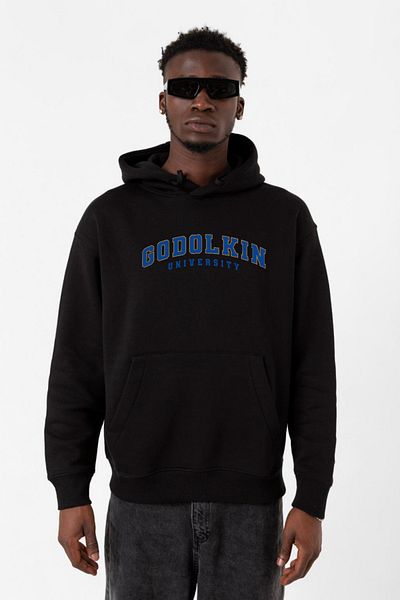 Tshirthane Мъжки суитшърт с качулка Gen V Godolkin University Letter, черен, 3ip