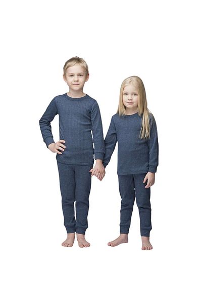 THERMOFORM Navy Blue Thermoform Thermal Children's Underwear