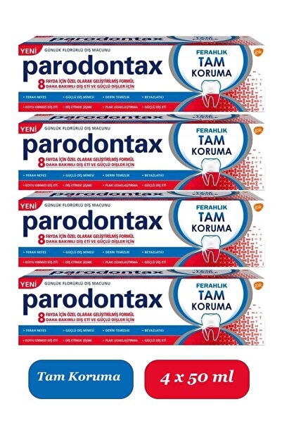 Parodontax Yeni Parodontax Diş Macunu Ferahlık Tam Koruma 4 x 80 gr