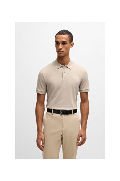 BOSS Pamuklu normal kesim Pallas polo yaka tişört