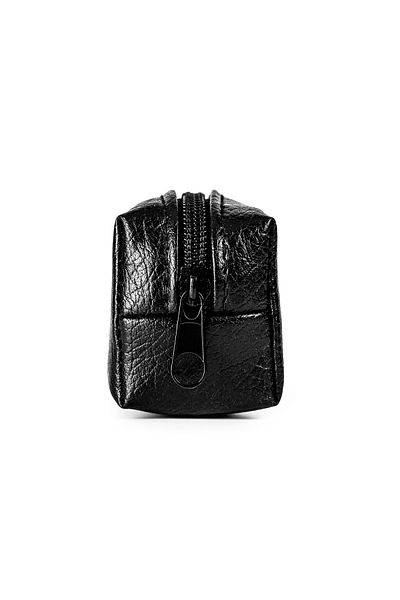 Gözde Proje Faux Leather Black Pencil Case