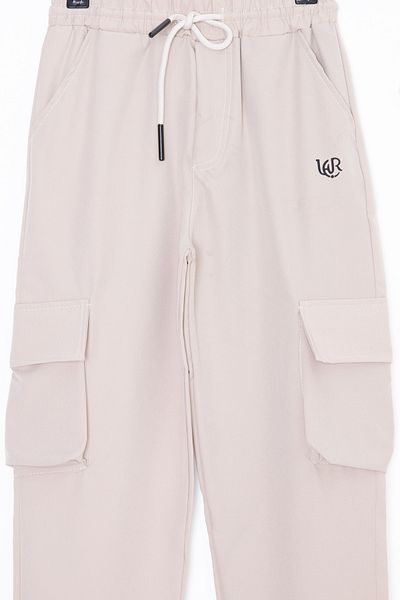 Cansın Mini Cream Cargo Pocket Boy's Parachute Trousers 20212