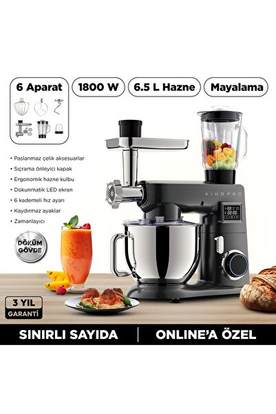 KİNGPRO Damboo Ksm4001 Mutfak Şefi Antrasit