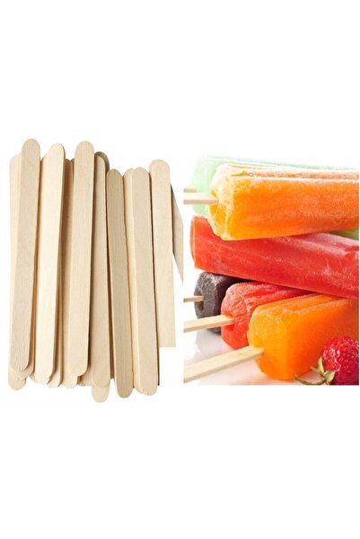 shop 50 Li Ahşap Meybuz Dondurma Çubuğu Dil Çubuğu Dar 11 X 1 Cm