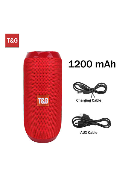 Choice5 Red Bluetooth Speaker T&G TG117 Portable TWS Sound Box Waterproof Lou...