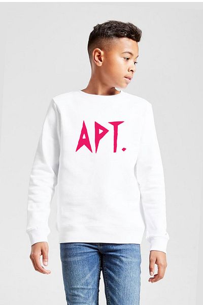 Tshirthane Hanorac 2ip Blackpink Apt White pentru copii