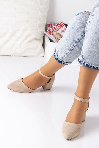 Lal Shoes & Bags Ankle Lace Women's Heeled Shoes-s. Mink