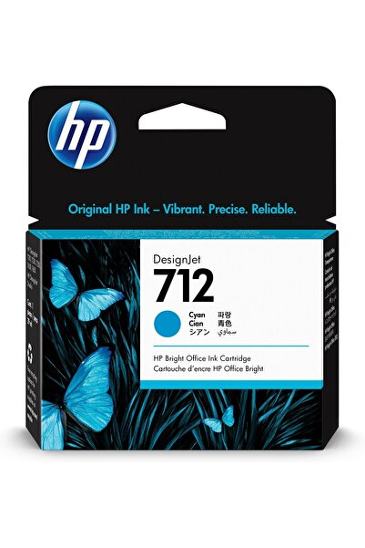 HP 3ED67A 712 29 ml Camgöbeği DesignJet Mürekkep Kartuşu
