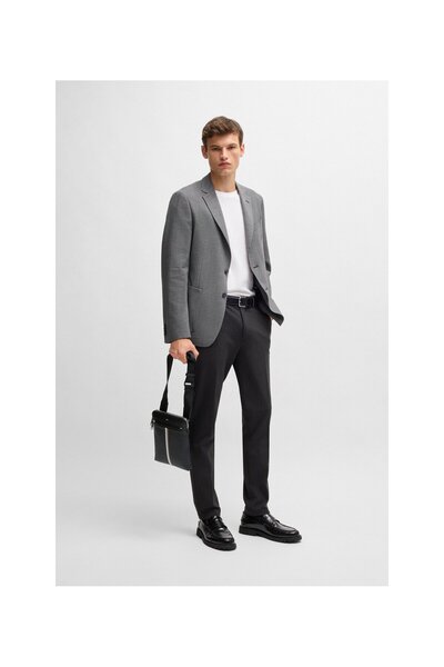 BOSS İmza Şeritli Suni Deri Zarf Çanta