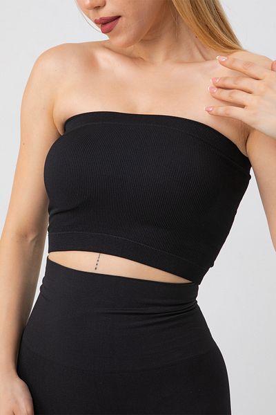 Doremi Seamless Strapless Ribbed Sports Bustier