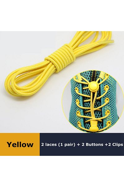 Choice 1Pair Shoelaces for Sneaker Elastic No Tie Shoe Laces Stretching Lock Lazy Laces Quick Rubber Sho...