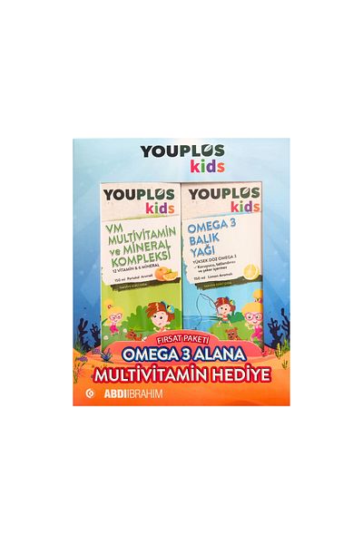 Youplus Youplus Kids Vm - 150 Ml Multivitamin and Mineral Complex + Omega-3