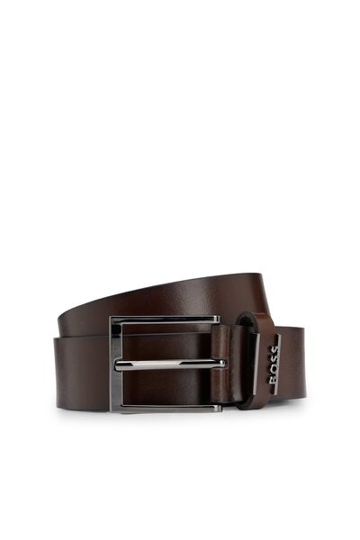 BOSS Logo tutuculu İtalyan derisi kemer