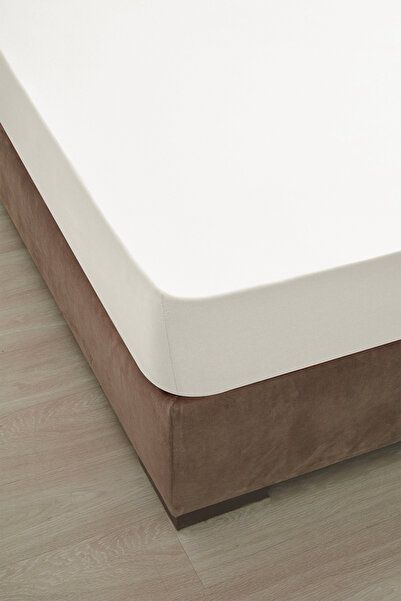 FLORETTA Σεντόνι King Size Ελαστικό Βαμβακερό Χτενισμένο 180x200+30 εκ.