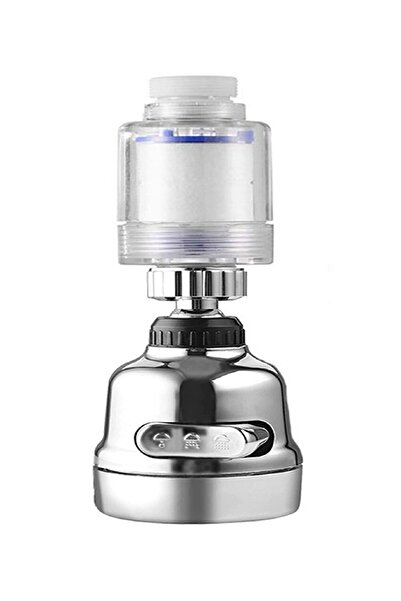 Marsilyan رأس صنبور متحرك من الكروم ذو 3 وظائف مع فلتر - قابل للدوران 360 درج...