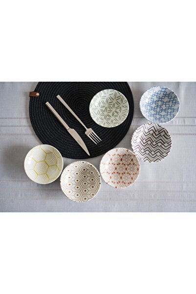 Porland Tamina 6-Piece Mixed Snack Bowl Sauce Bowl Set 12cm