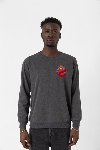 Tshirthane Ανδρικό φούτερ He Man Ghostmasters Logo Smoked 2ip