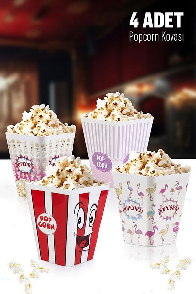 Okyanus Home Popcorn Bucket Set of 4