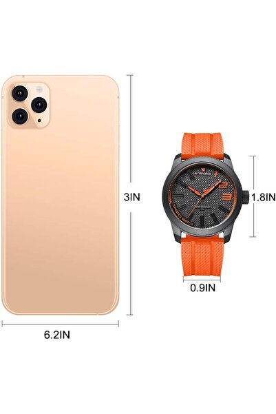 Naviforce Sport Waterproof Watches for Students Boys Men, Silicone Band Watch with Second Hand