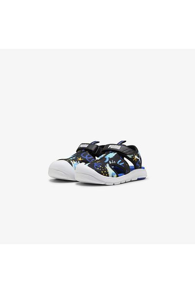 Puma Fun Racer Aopvps Kids Black Sandals