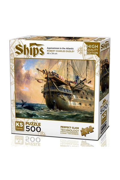 Ks Puzzle Nessiworld Ks Games Hms Agamemnon in Atlantic Puzzle 500 Pieces 20050