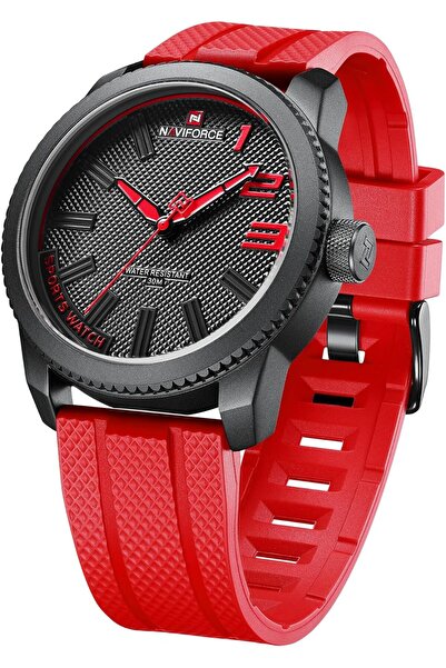 Naviforce Sport Waterproof Watches for Students Boys Men, Silicone Band Watch with Second Hand