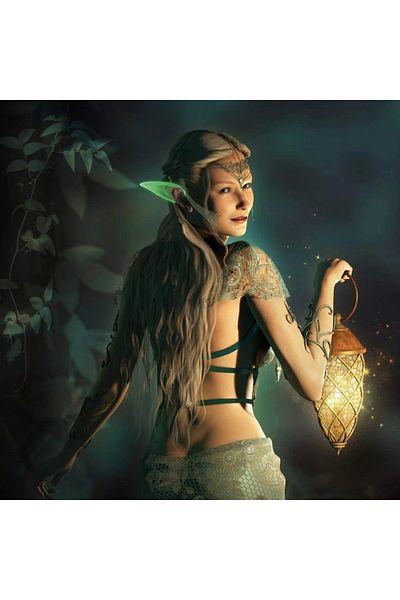 Store Nessiworld Glow in the Dark Phosphorescent Latex Elf Ear 1 Pair 10X5 cm