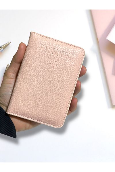 Gempo Vegan Leather Credit Card Holder Passport Case with Money Compartment Passport Holder