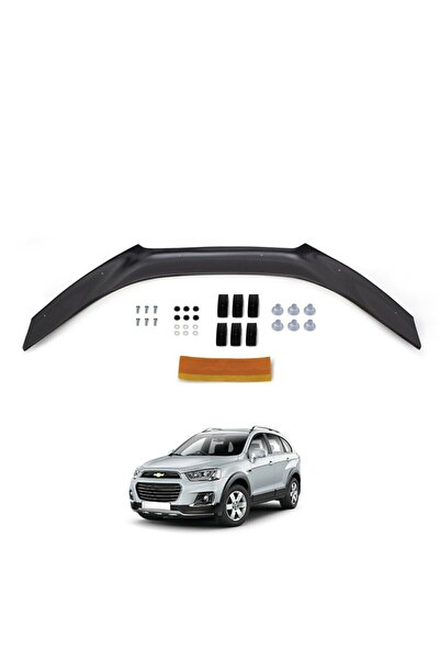 EUROCAP Chevrolet Captiva Ön Kaput Koruma Rüzgarlığı 3mm Akrilik Parlak Siyah...